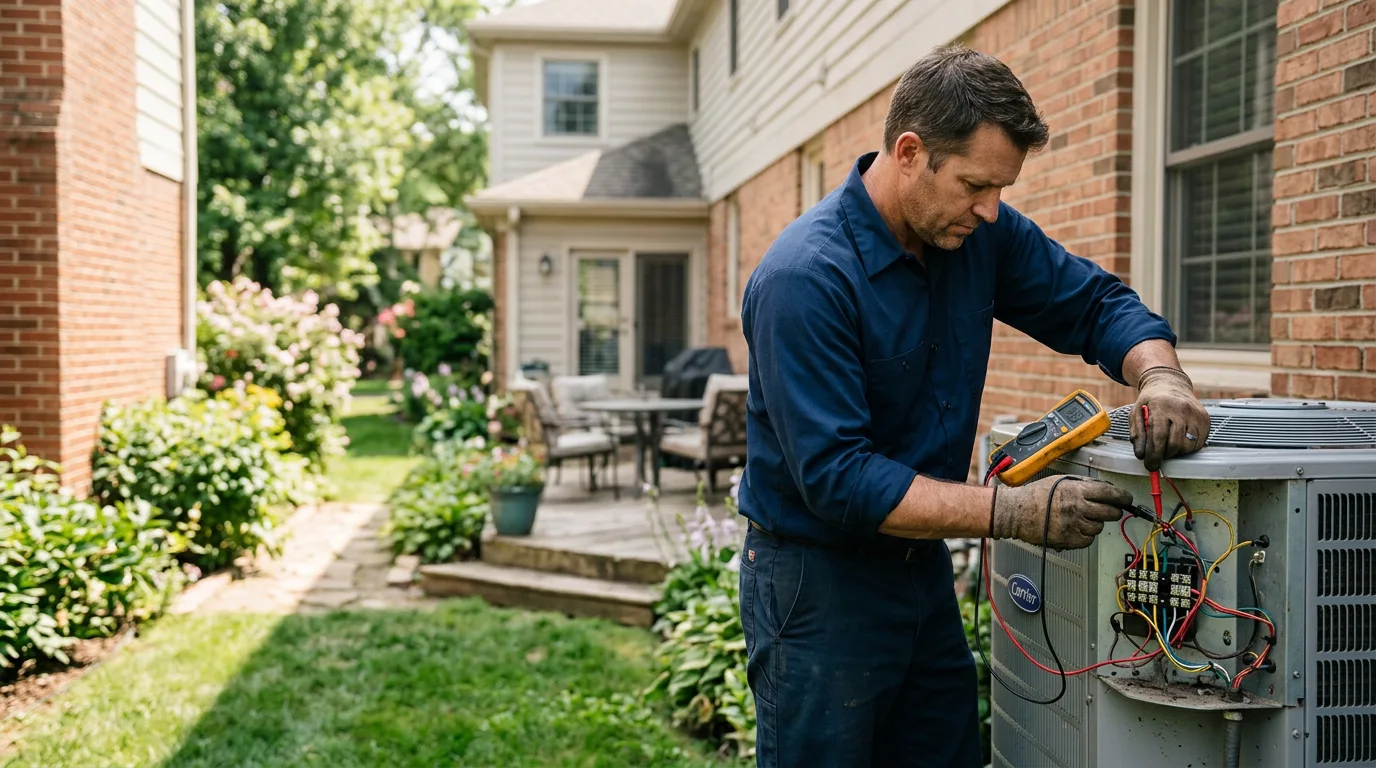 HVAC technician working near Bernville, PA